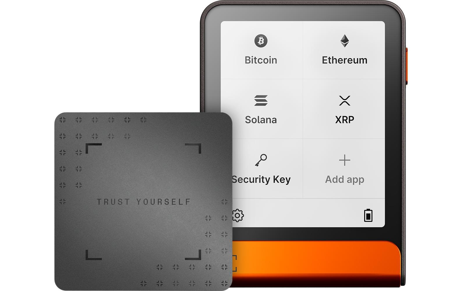 Ledger Flex – Krypto-Hardware-Wallet, Bluetooth, für iOS, Orange, mit Recovery Key