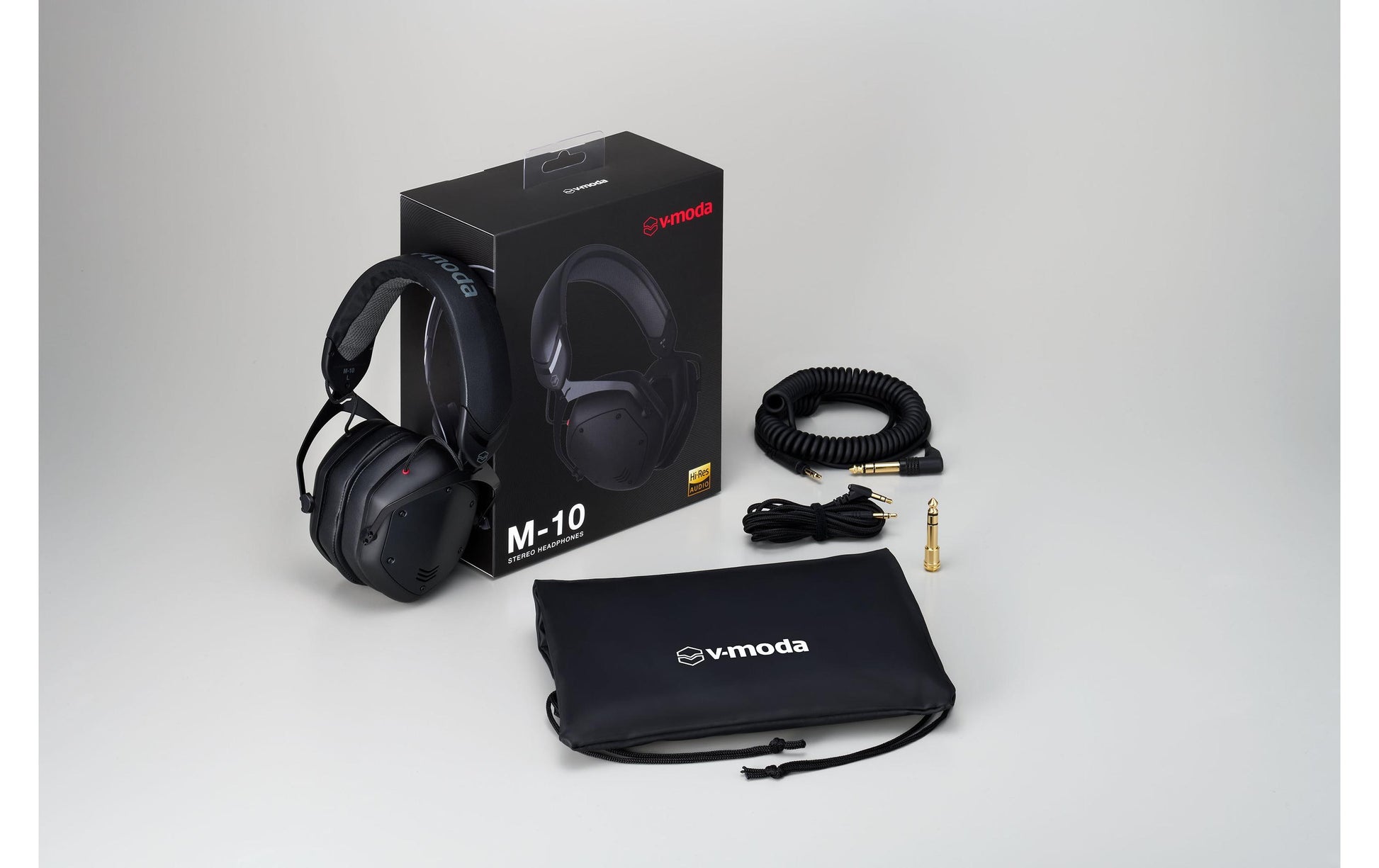 V-MODA M-10 – Over-Ear Studiokopfhörer – geschlossen, 3,5 mm, 3 m, Hi-Res Audio – schwarz, 32 Ω