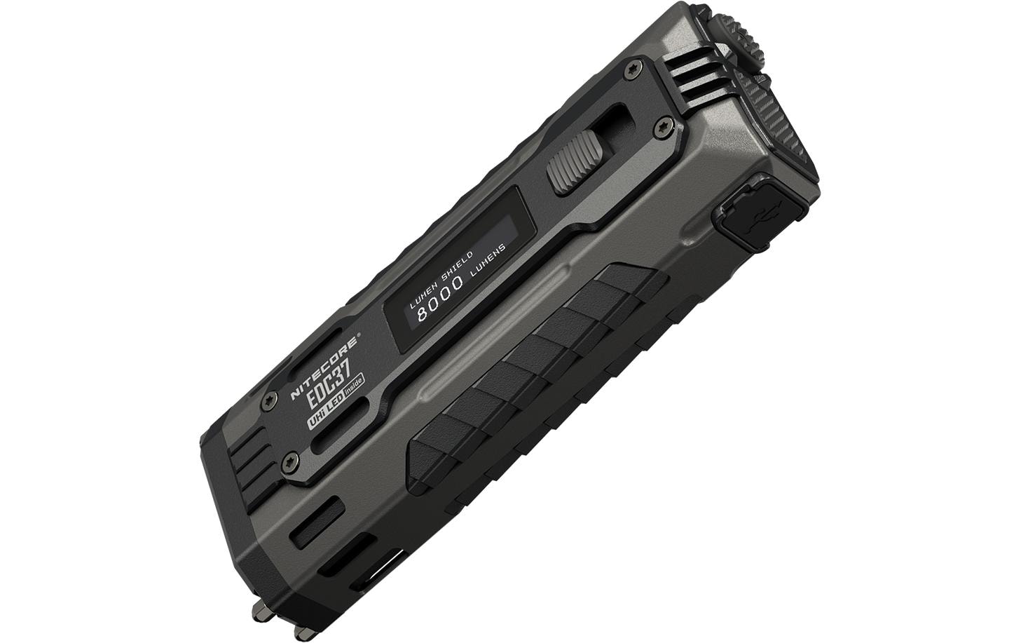 Nitecore Taschenlampe EDC37 – 8000 lm, 420 m, Akku, Max. Laufzeit 190 h
