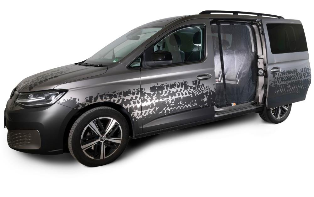 VanQuito Insektenschutznetz – Schwarz – Magnetverschluss – für Ford (Fahrerseite, links)