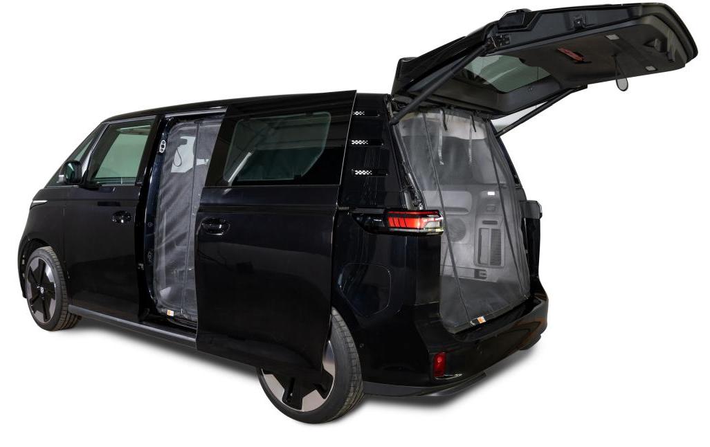 Van quito Insektenschutznetz – Schwarz – Fiberglas – Magnetverschluss – für VW Schiebetür (Fahrerseite links)