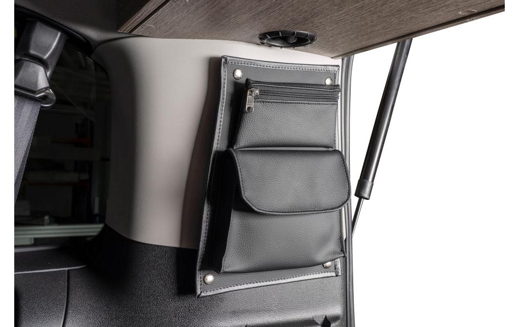 Van equip Kurze Stautasche – Kunstleder, Schwarz, 24 × 3 × 31 cm