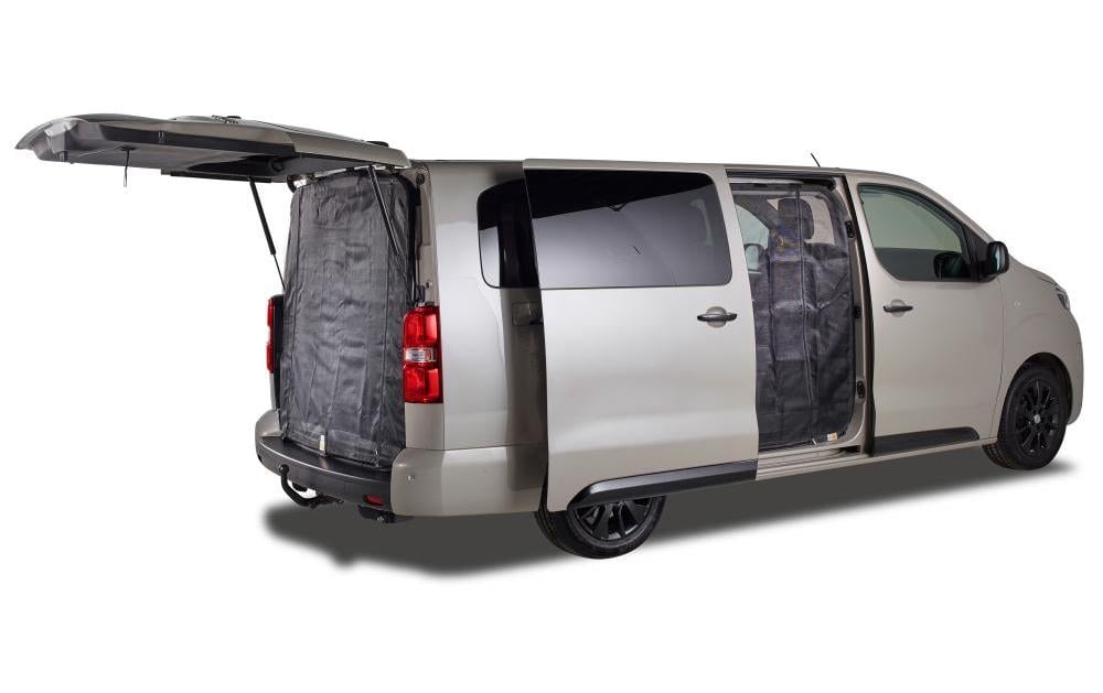 Van Quito Fliegengitter Tür – Schwarz – Fiberglas – Rechts – für Toyota