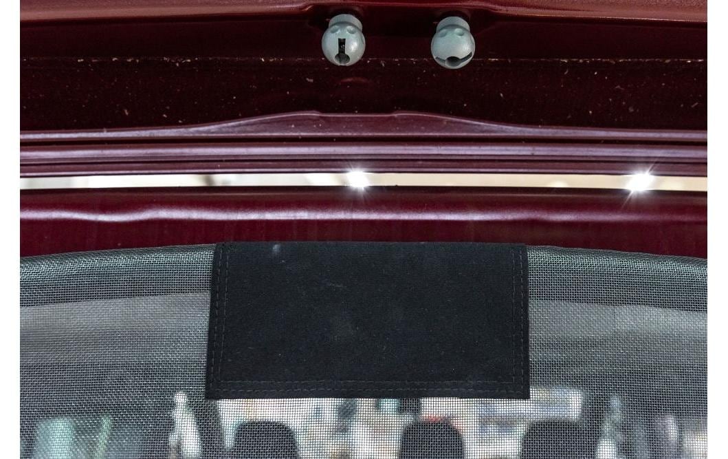 Van quito Insektenschutznetz – schwarz – PVC – mit Reissverschluss – für Renault (Heckklappe)