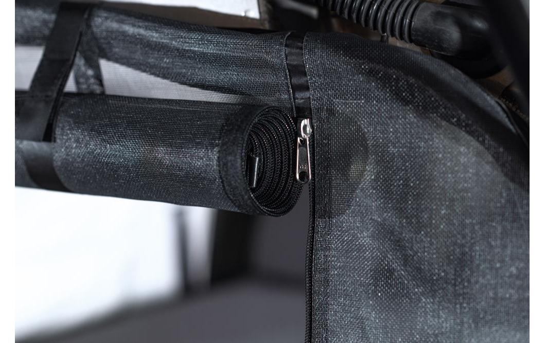VanQuito Heckmoskitonetz – mit Reissverschluss, feines Mesh – für Ford – Schwarz – Glasfaser, PVC-beschichtet