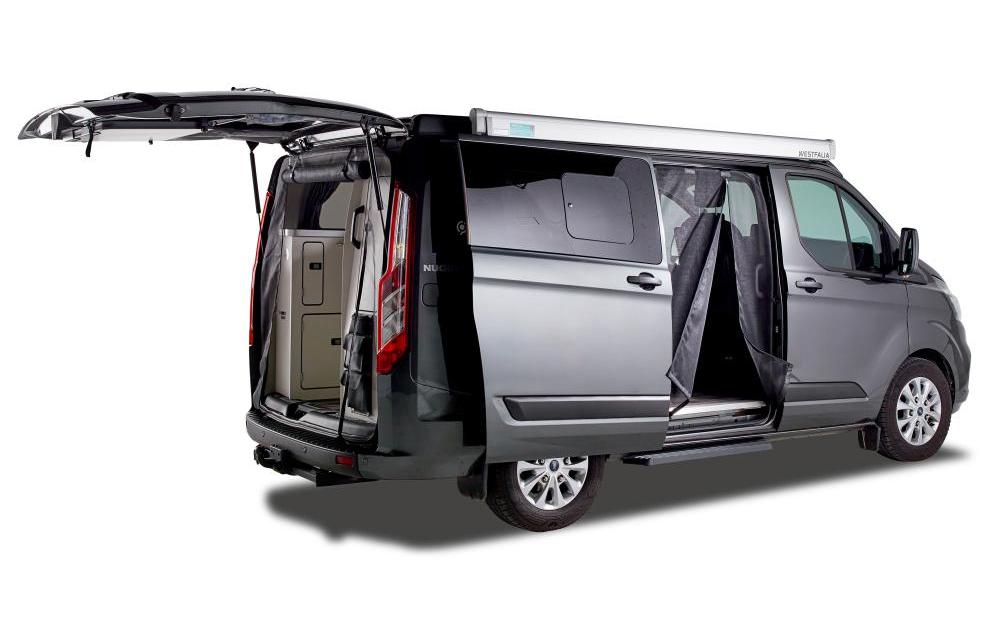 VanQuito Heckmoskitonetz – mit Reissverschluss – für Ford (Heckklappe) – schwarz, Polyester – 1 Stk.