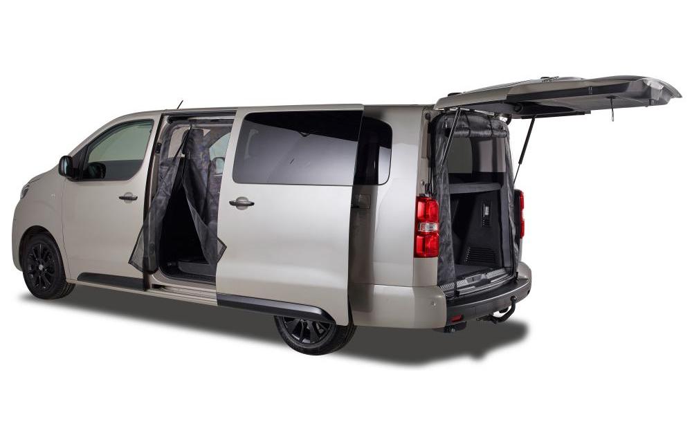 VanQuito Fliegengitter Tür – Schwarz – Fiberglas – Magnetverschluss – für Toyota (Fahrerseite, links)