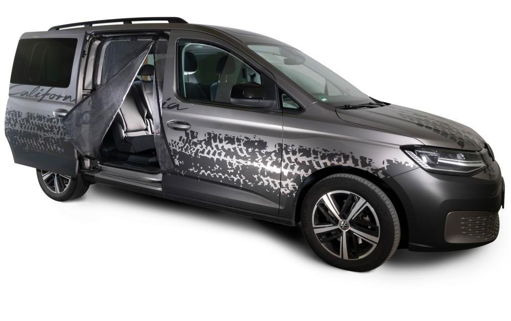 VanQuito Moskitonetz für Schiebetüren – Feines Netz, Reissverschluss – für Ford (Beifahrerseite, rechts)