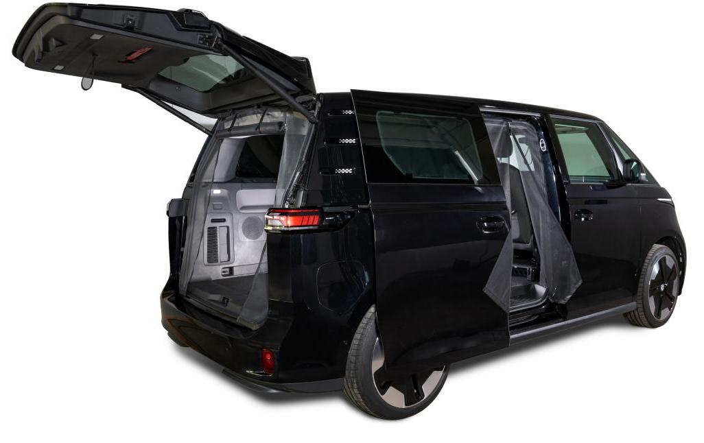 VanQuito Schiebetüren-Moskitonetz, Reissverschluss – Feines Netz – für VW, rechts – 350×260×50mm – schwarz