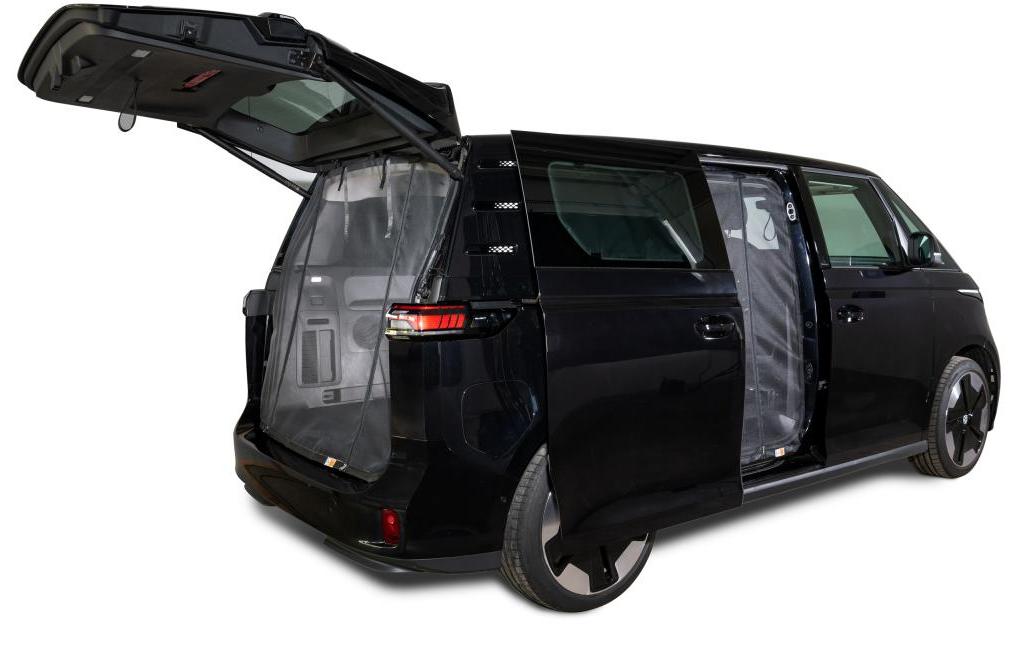 VanQuito Schiebetüren-Moskitonetz, Reissverschluss – Feines Netz – für VW, rechts – 350×260×50mm – schwarz
