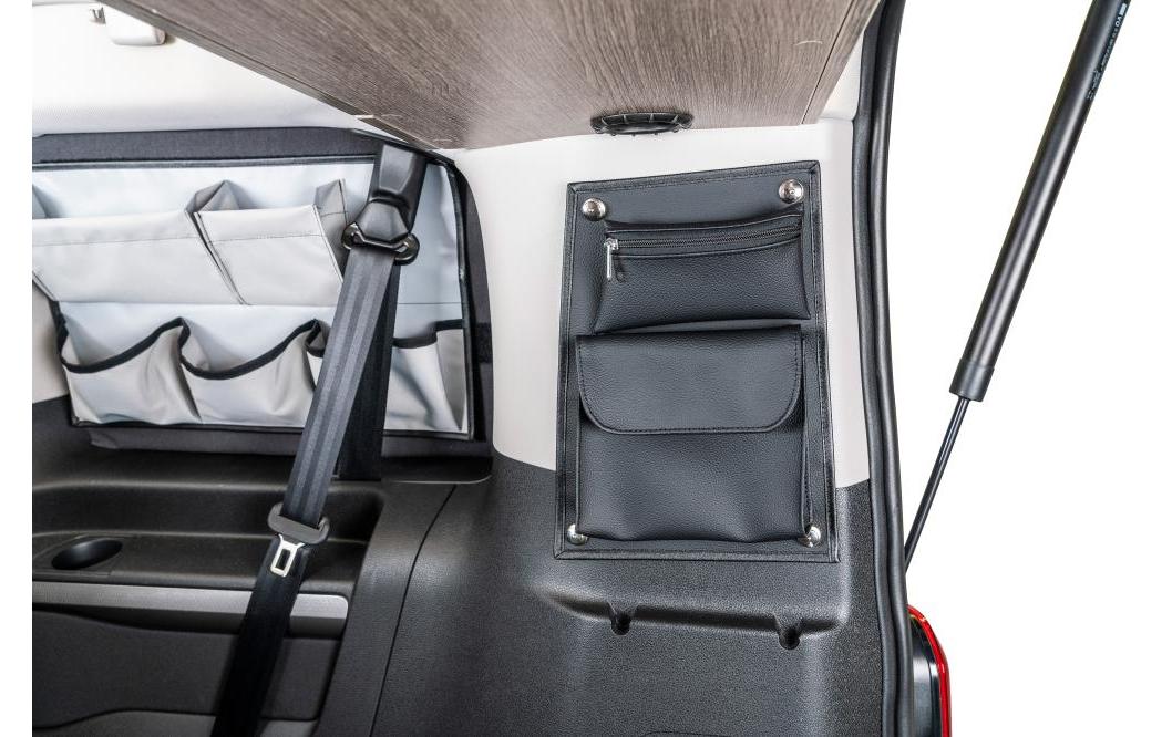 Van equip Kurze Stautasche – Kunstleder, Schwarz, 24 × 3 × 31 cm