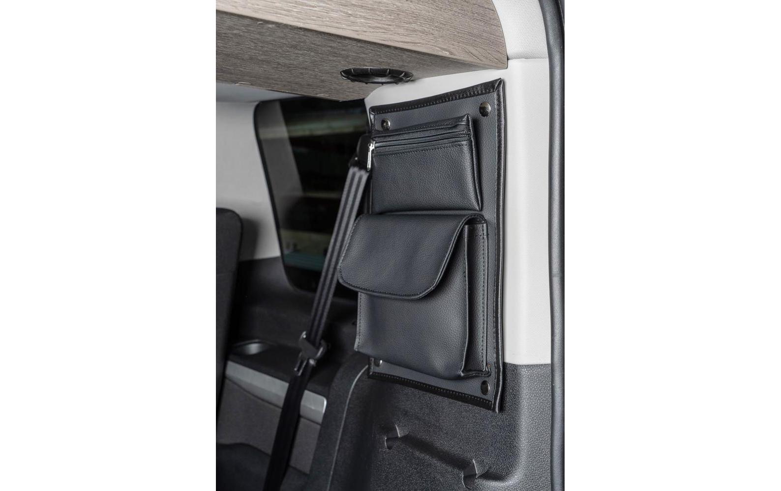 Van equip Kurze Stautasche – Kunstleder, Schwarz, 24 × 3 × 31 cm