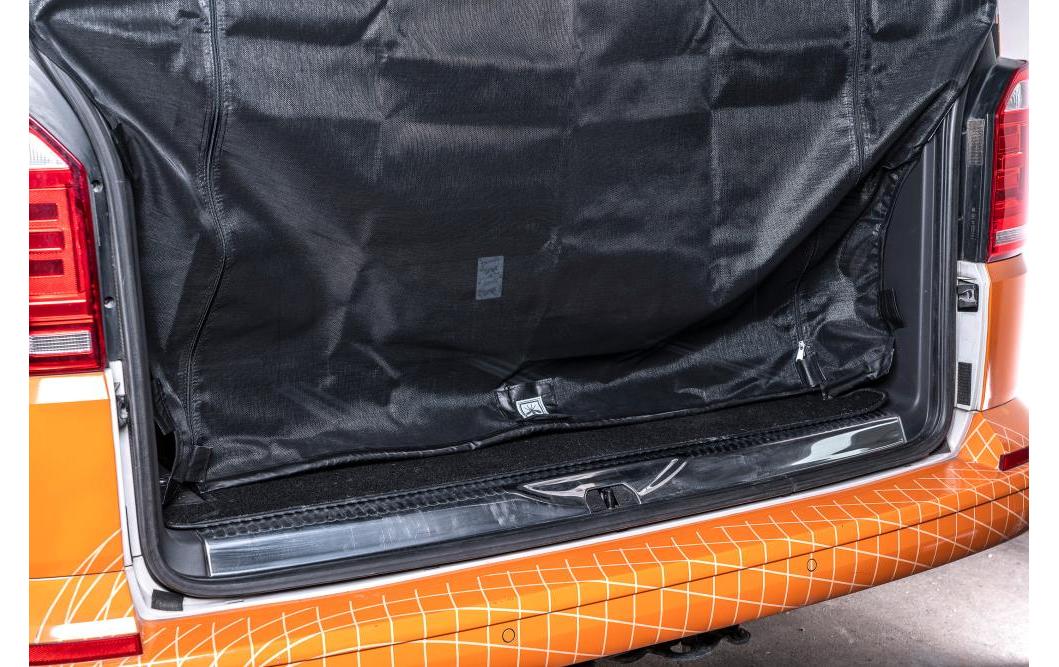 Van quito Vanquito Heck Fein Insektenschutznetz – Schwarz – Fiberglas – für VW T5/T6/T6.1 Heckklappe