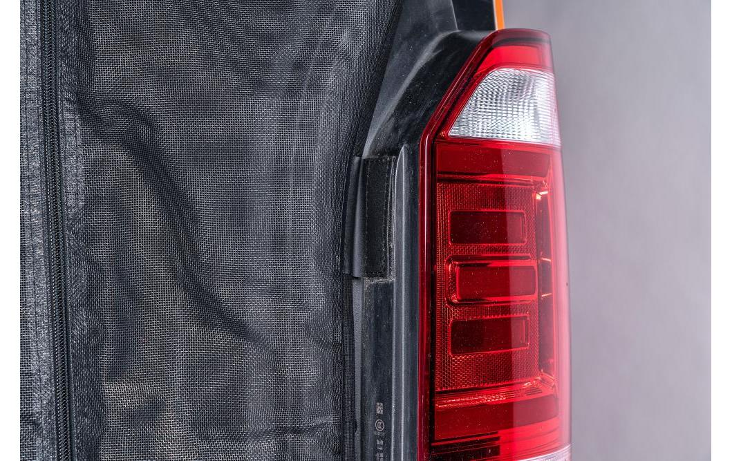 Van quito Vanquito Insektenschutznetz – Schwarz – Fiberglas – für VW T5/T6/T6.1 (Heckklappe)
