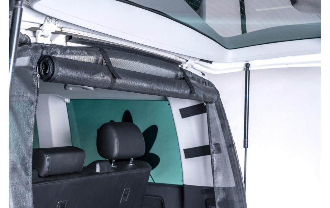 Van quito Vanquito Insektenschutznetz – Schwarz – Fiberglas – für VW T5/T6/T6.1 (Heckklappe)