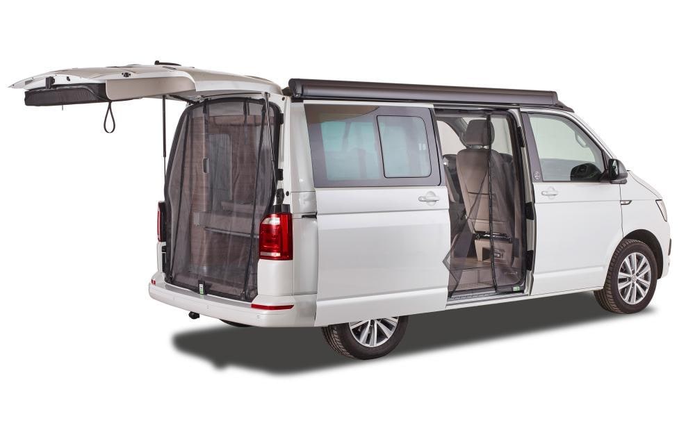 Van quito Vanquito – Magnetseite – feinmaschig, Beifahrerseite (rechts) – für VW T5/T6/T6.1 – schwarz, Fiberglas