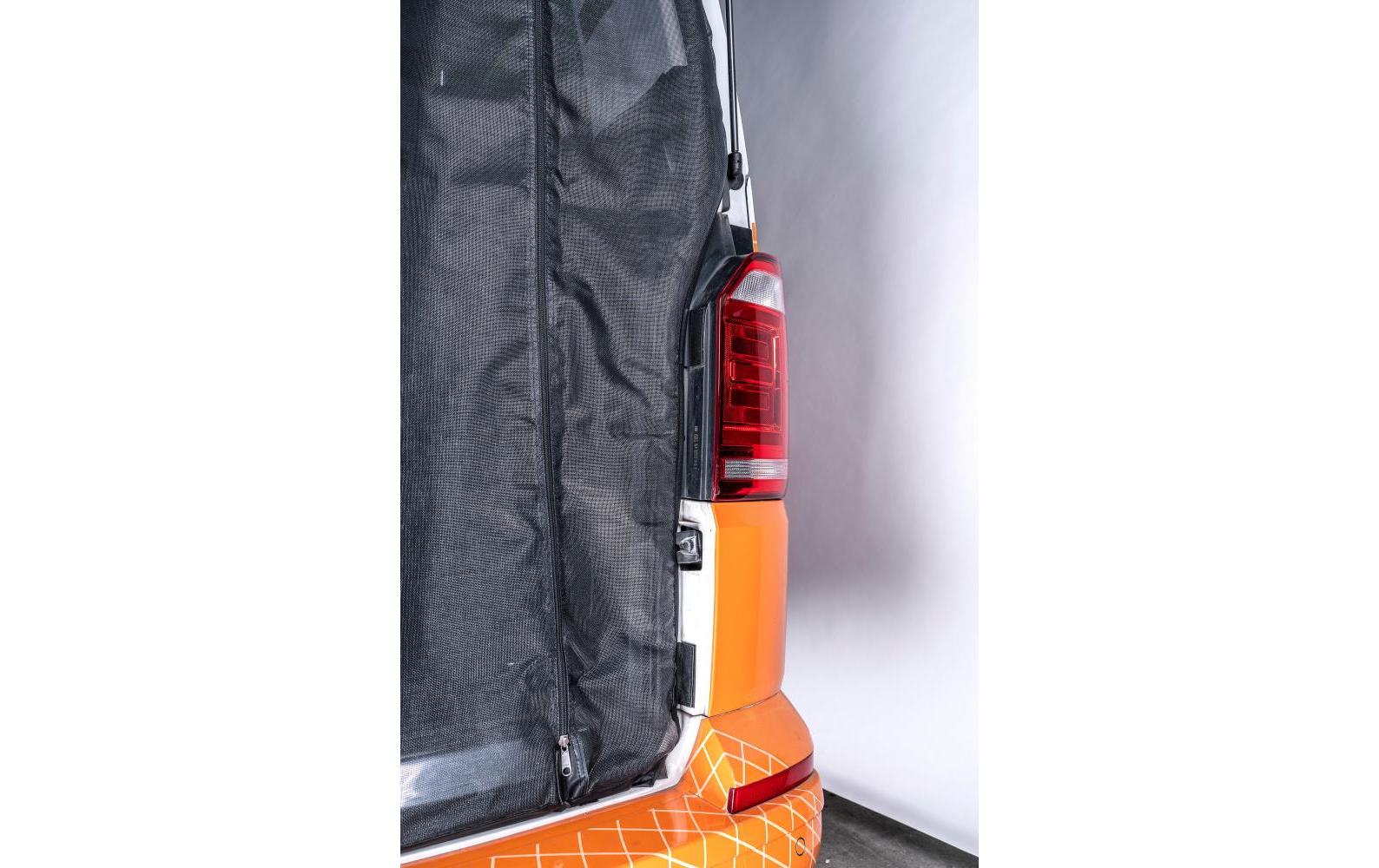 Van quito Vanquito Heck Fein Insektenschutznetz – Schwarz – Fiberglas – für VW T5/T6/T6.1 Heckklappe