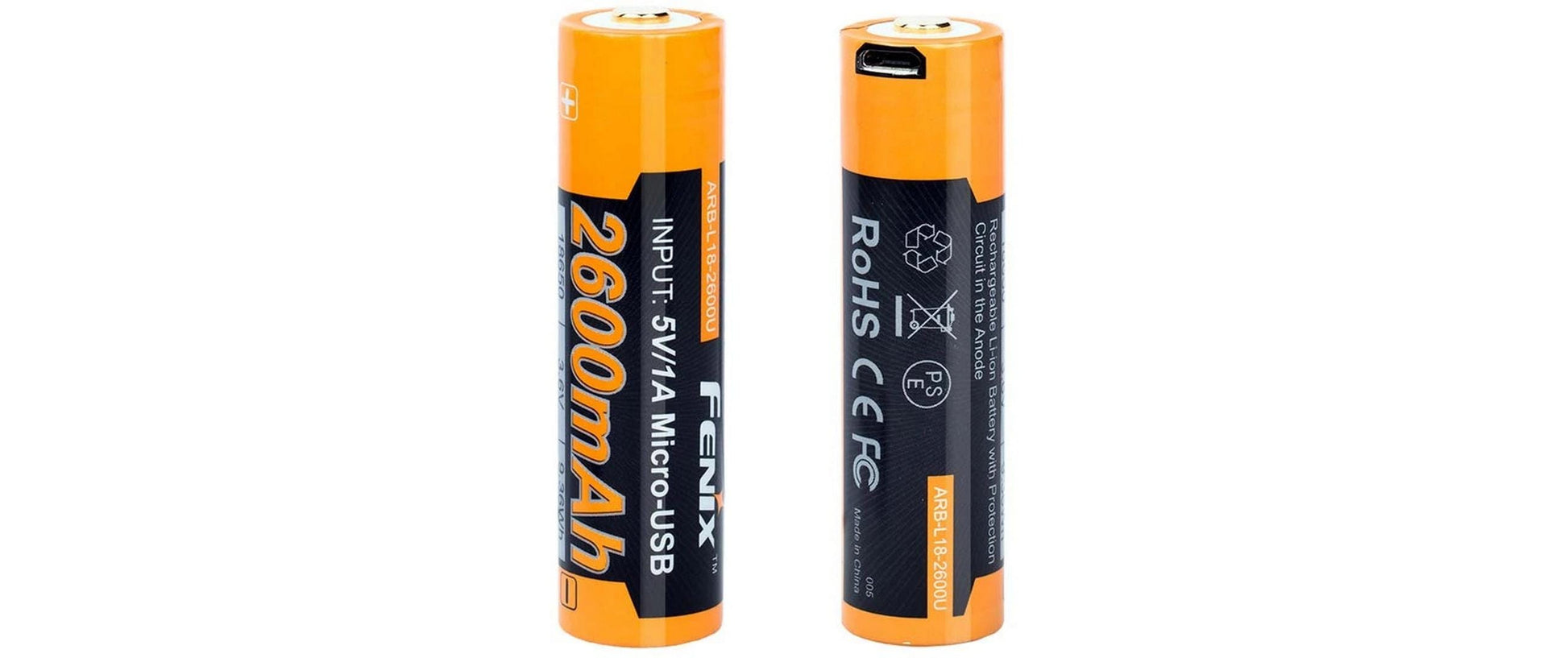 Fenix 18650 Akku, Li-Ion, 2600 mAh, 3,6 V – 1 Stk.