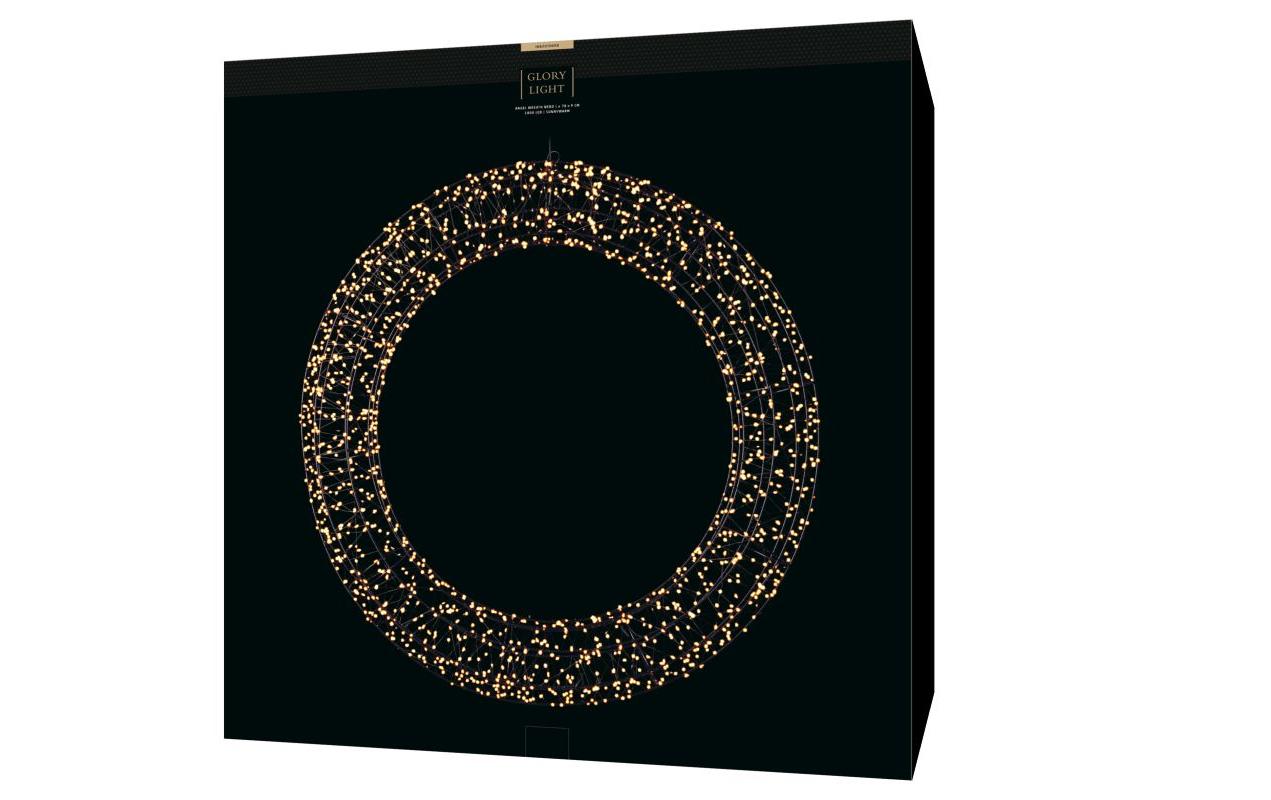 STT LED-Lichterkranz – Ø 78 cm, 1800 LEDs – Kupfer, Schwarz