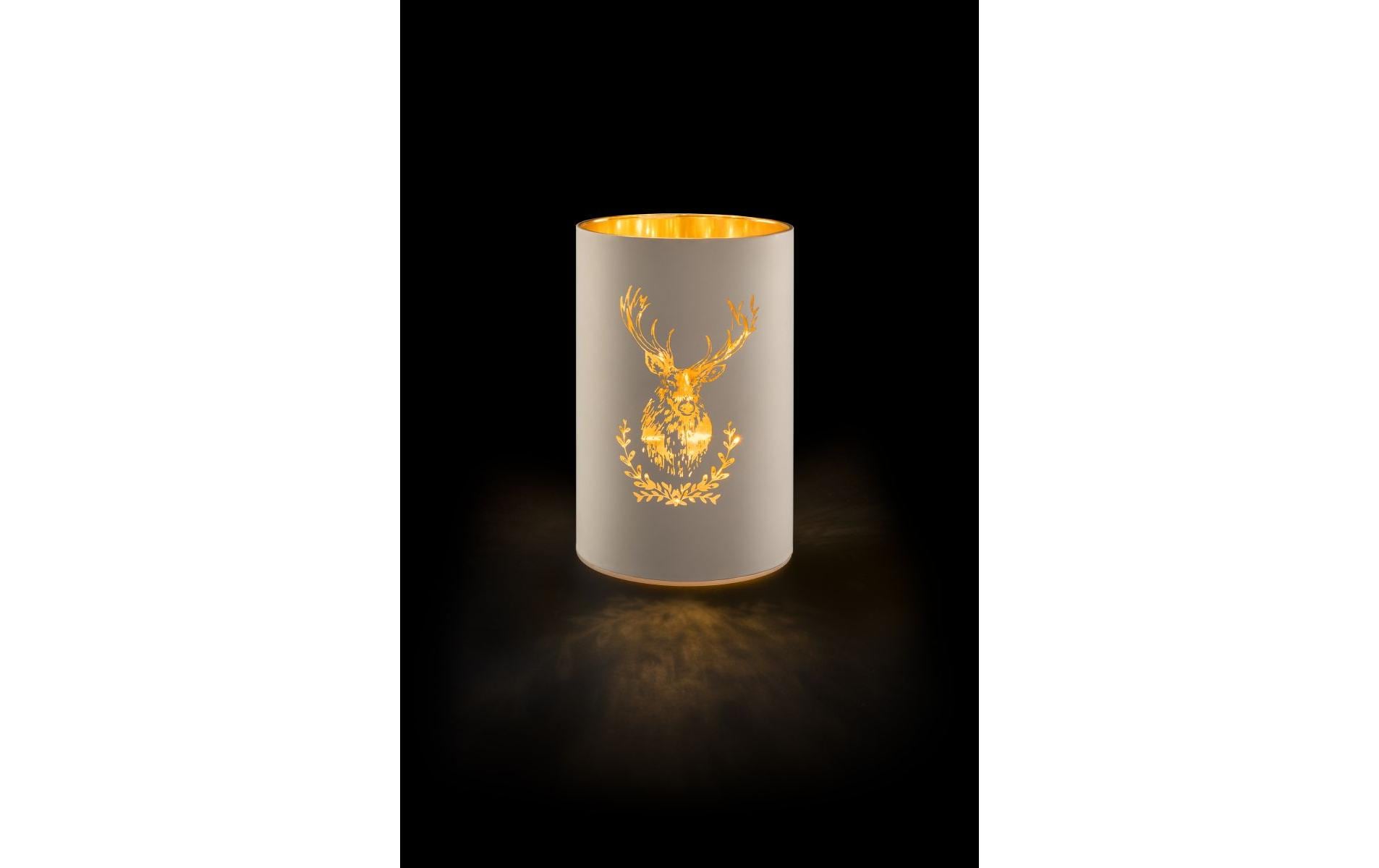 STT Windlicht – Glas, weiss – Ø 9 × 14 cm