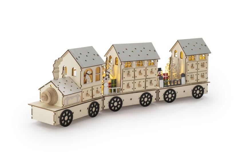 STT Adventskalender – Zug – zum Befüllen – 55 × 17,2 × 9 cm