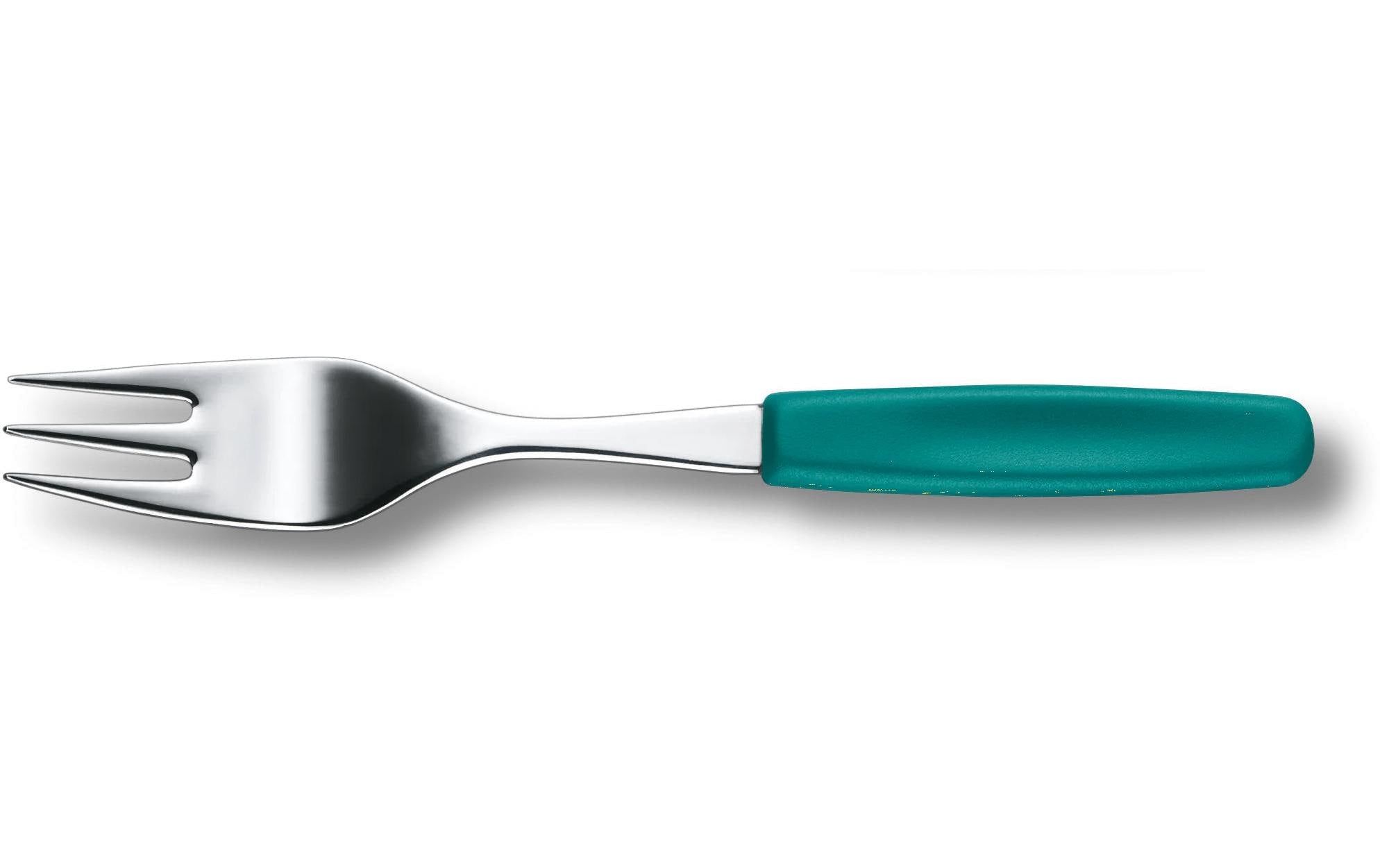 Victorinox Kuchengabel – 15,6 cm, Edelstahl, Griff Polypropylen, Grün, spülmaschinenfest