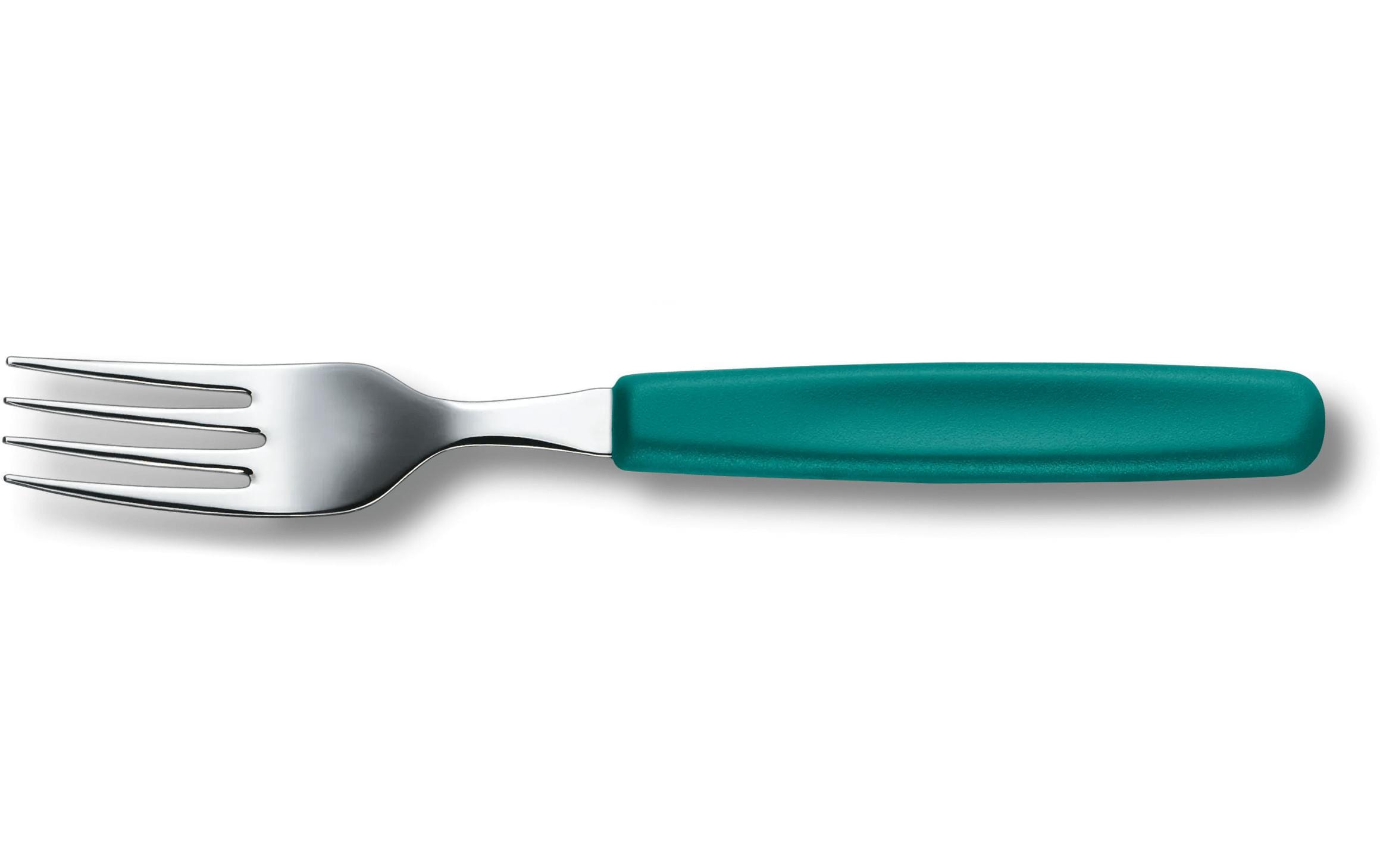 Victorinox Tafelgabel – 19,8 cm, Edelstahl, Griff Polypropylen, Grün, spülmaschinenfest