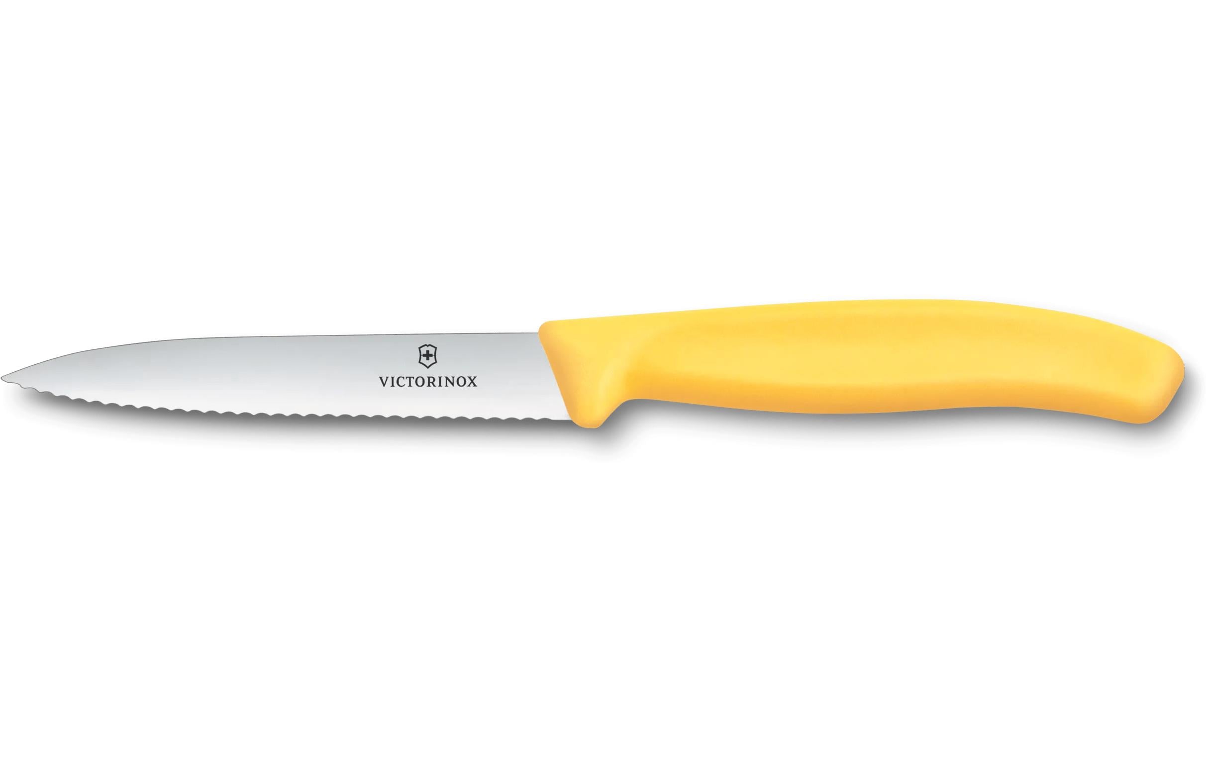 Victorinox Gemüsemesser 10 cm, Edelstahl, Polypropylen (PP), Gelb