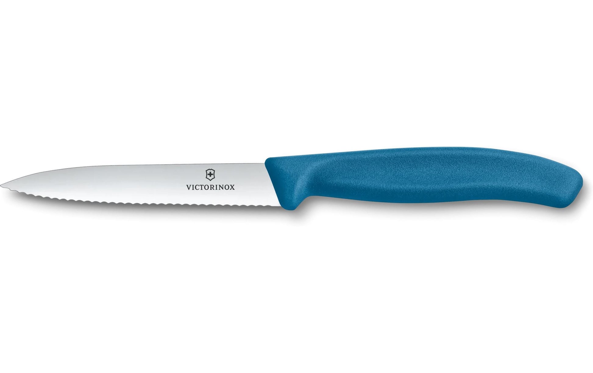 Victorinox Gemüsemesser 10 cm, Edelstahl, Polypropylen (PP)-Griff, Blau, spülmaschinenfest