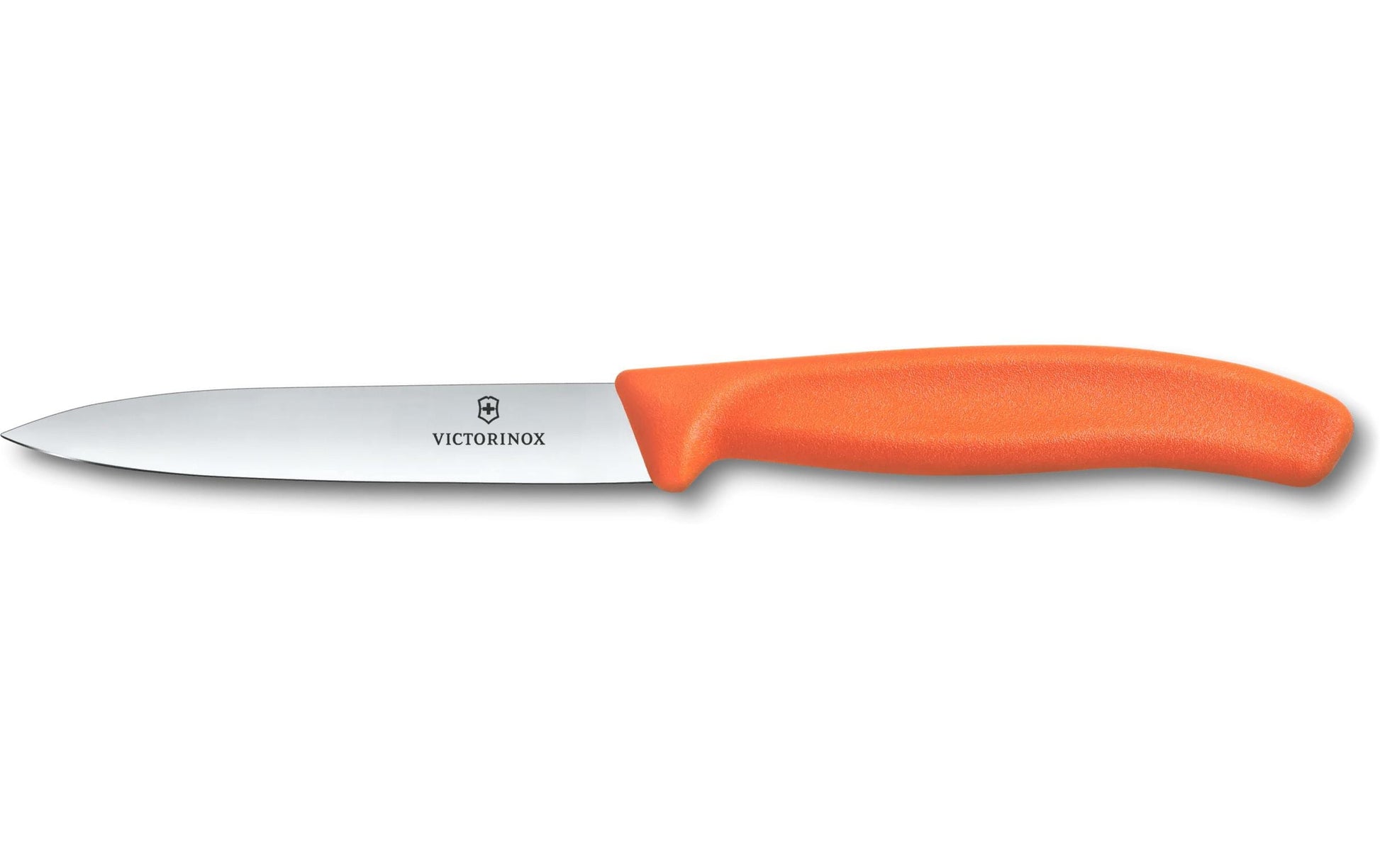 Victorinox Gemüsemesser 10 cm, Edelstahl, Griff Polypropylen (PP), Orange