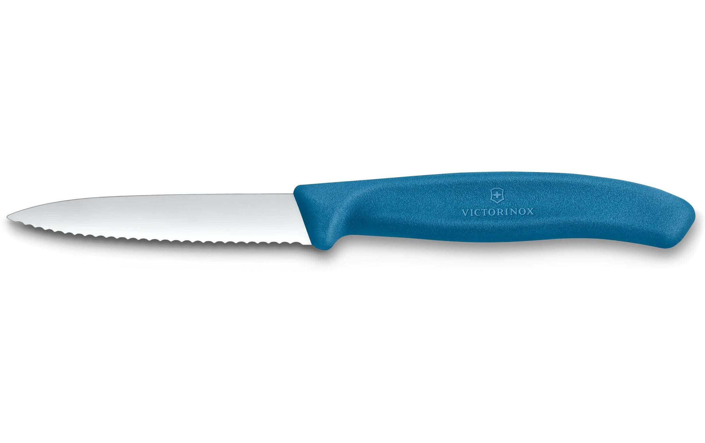 Victorinox Gemüsemesser 8 cm, Edelstahl, Polypropylen (PP), Blau