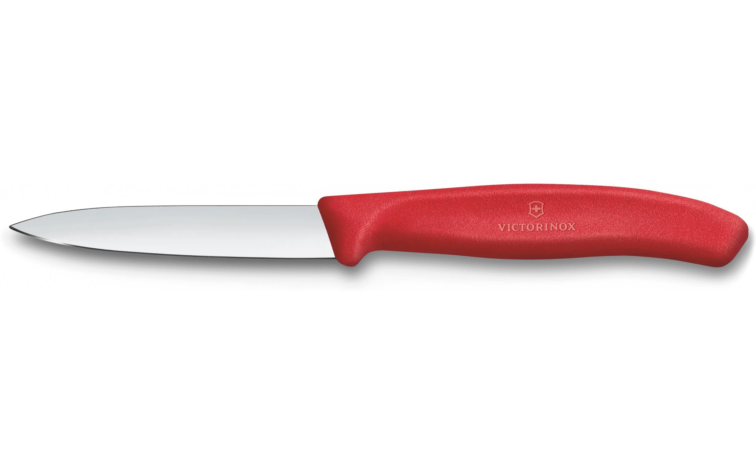 Victorinox Gemüsemesser 8 cm, Edelstahl, Griff Polypropylen (PP), Rot