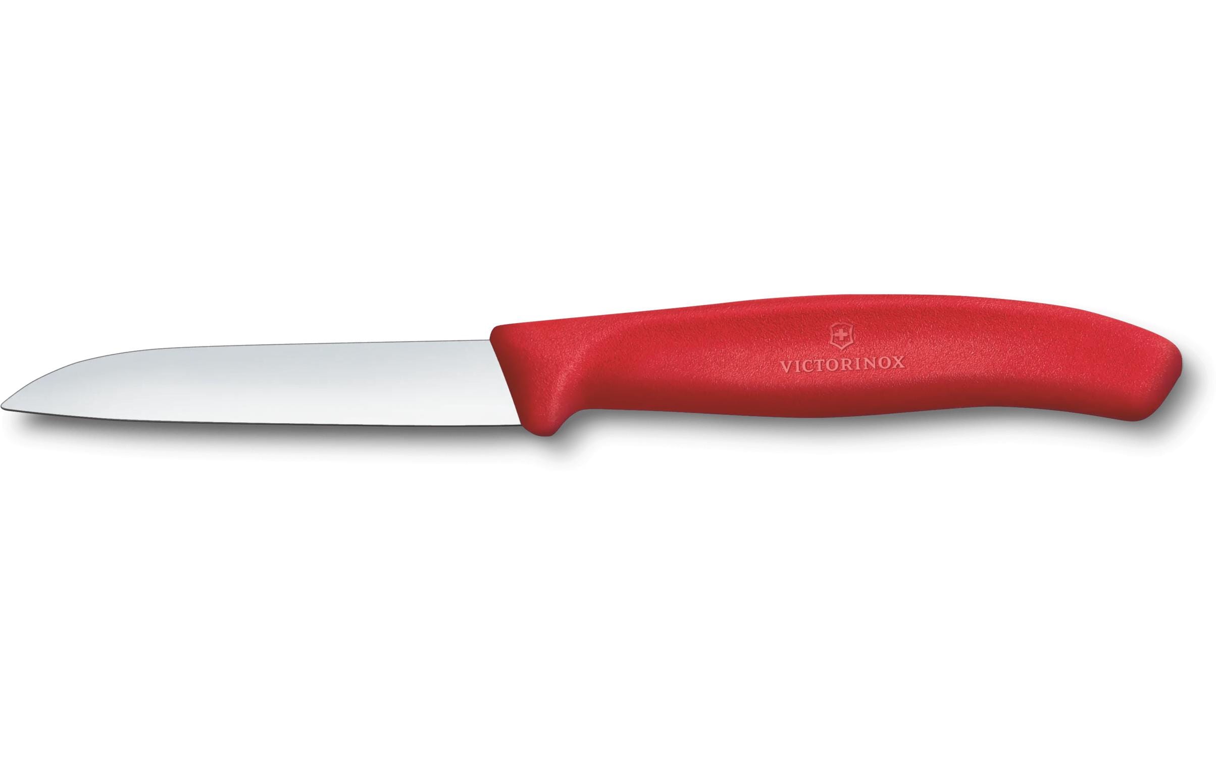 Victorinox Gemüsemesser 8 cm, Edelstahl, Polypropylen (PP), Rot