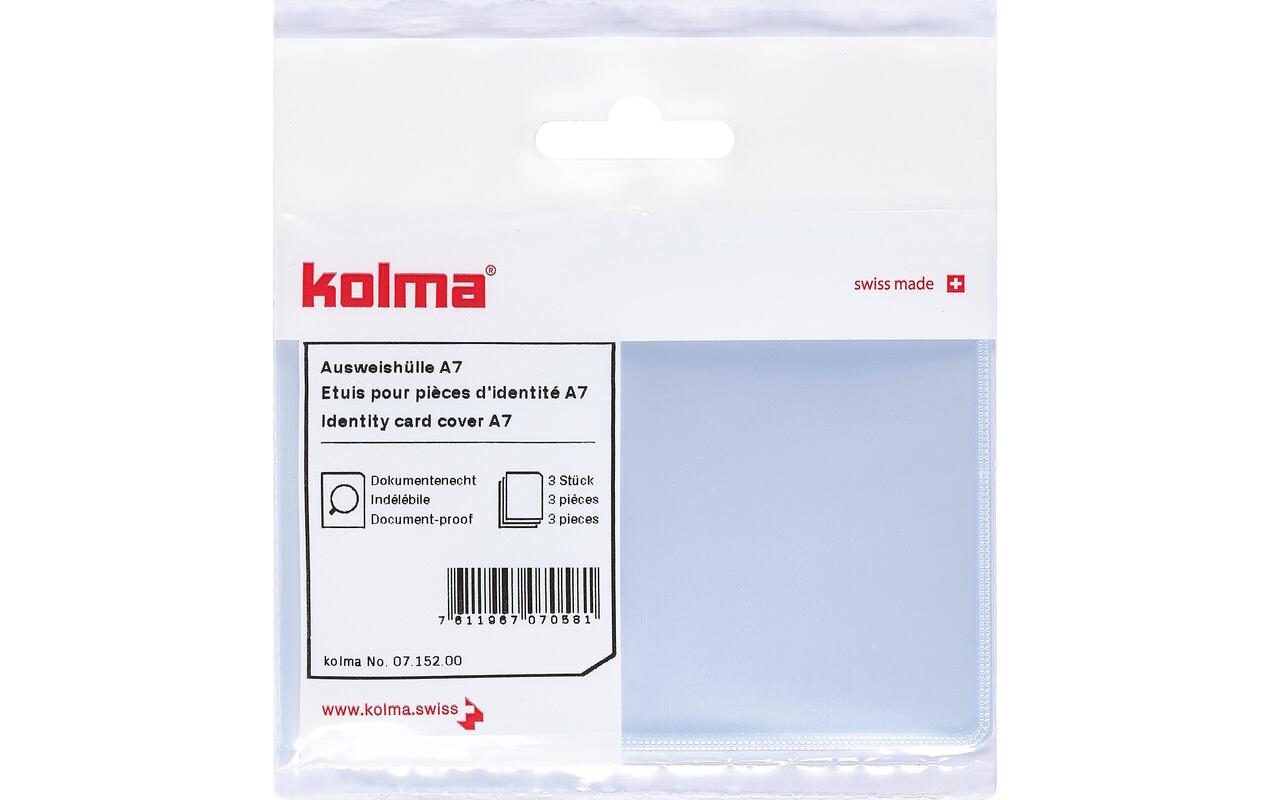 Kolma Stecketui – für A7-Format – 74 × 105 mm, Kunststoff, transparent – 3 Stück