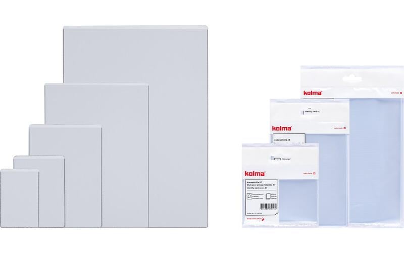 Kolma Dokumentenhülle – für Kreditkarten – 95 × 62 mm, Kunststoff, transparent – 3 Stück