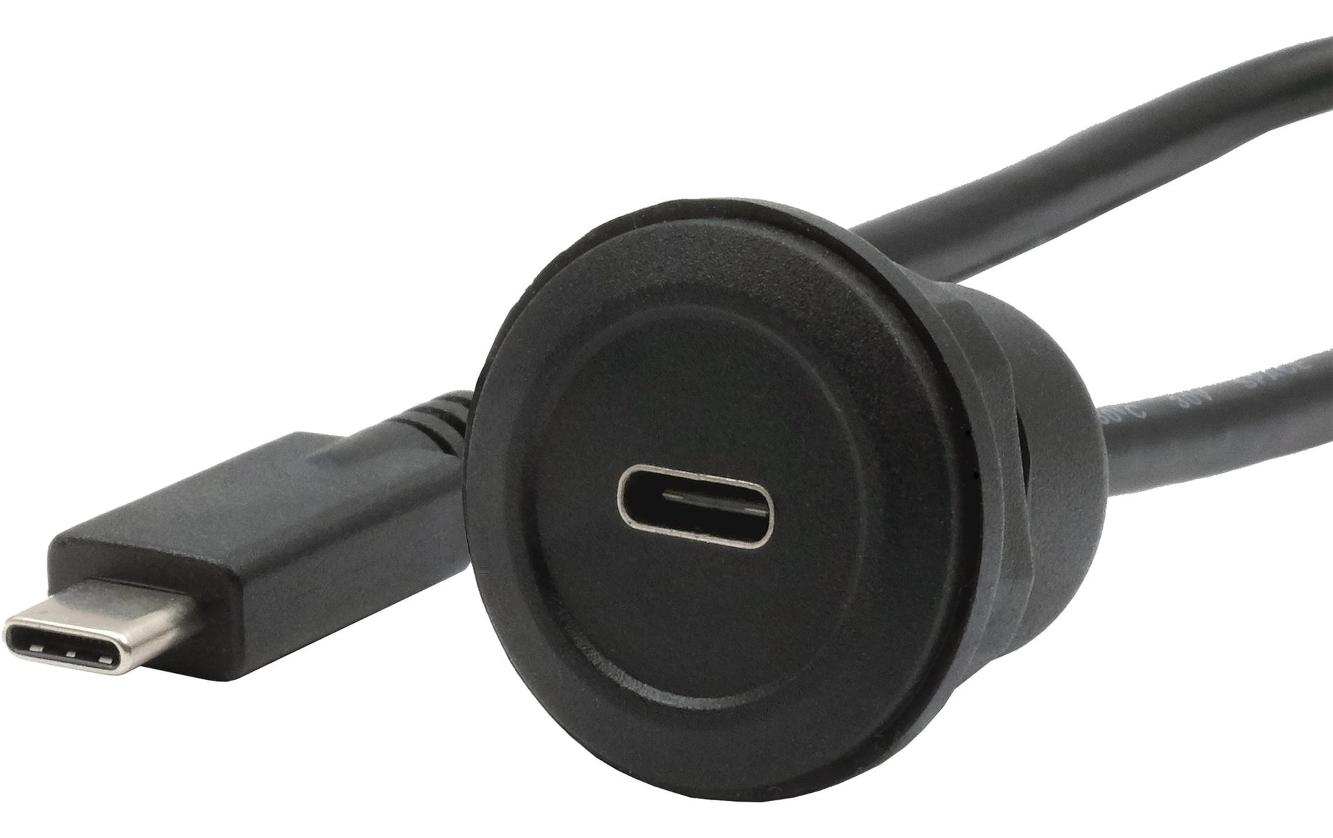EXSYS USB-Adapter USB-C auf USB-C – USB 3.2 Gen 2 (10 Gbit/s) – PD 100 W – Schwarz