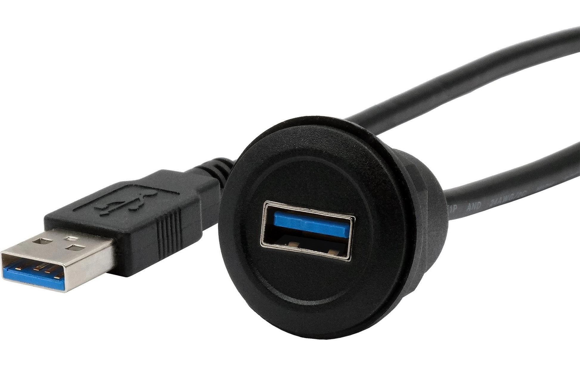 EXSYS USB-Adapter USB-A (Buchse auf Stecker) – USB 3.2 Gen 1 (5 Gbit/s) – Schwarz