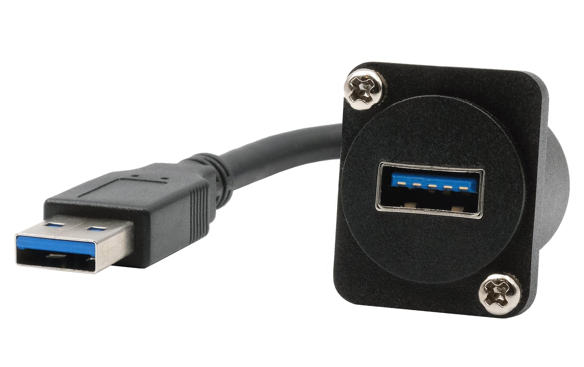 EXSYS USB-Adapter USB-A Buchse auf USB-A Stecker – USB 3.2 Gen 1 (5 Gbit/s) – Schwarz