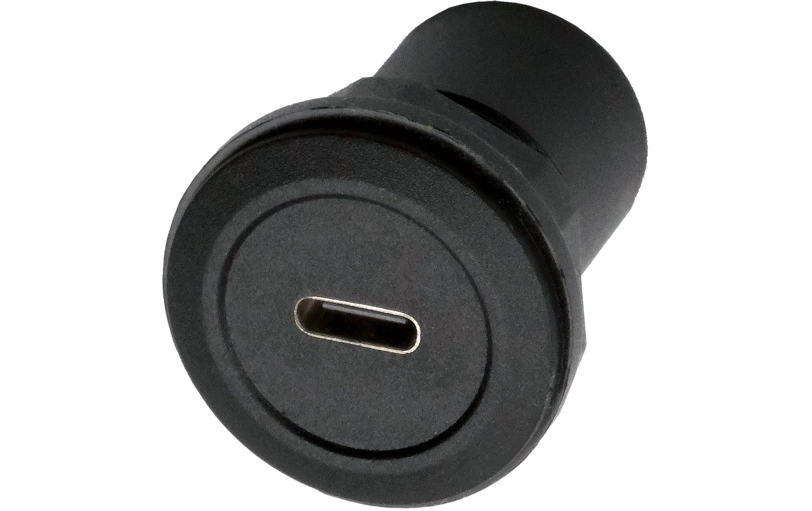 EXSYS USB-Adapter USB-C auf USB-C – USB 3.2 Gen 1 (5 Gbit/s) – Power Delivery – Schwarz