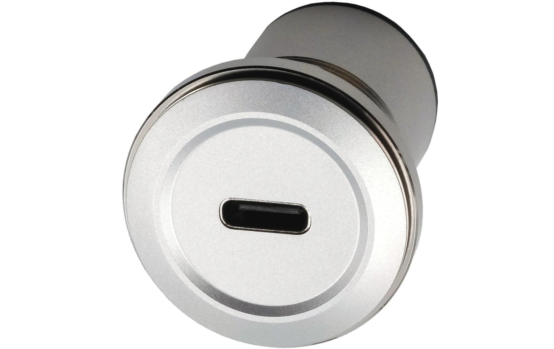 EXSYS USB-Adapter USB-C auf USB-C – USB 3.2 Gen 1 (5 Gbit/s) – Metallverstärkt, Schwarz/Silber