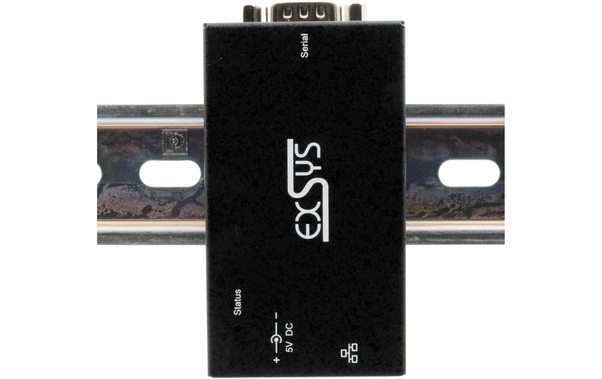 EXSYS EX-6111-2PoE Serieller Geräteserver – Ethernet zu RS-232, PoE/PoE+ (IEEE 802.3af/at), 1× DE-9