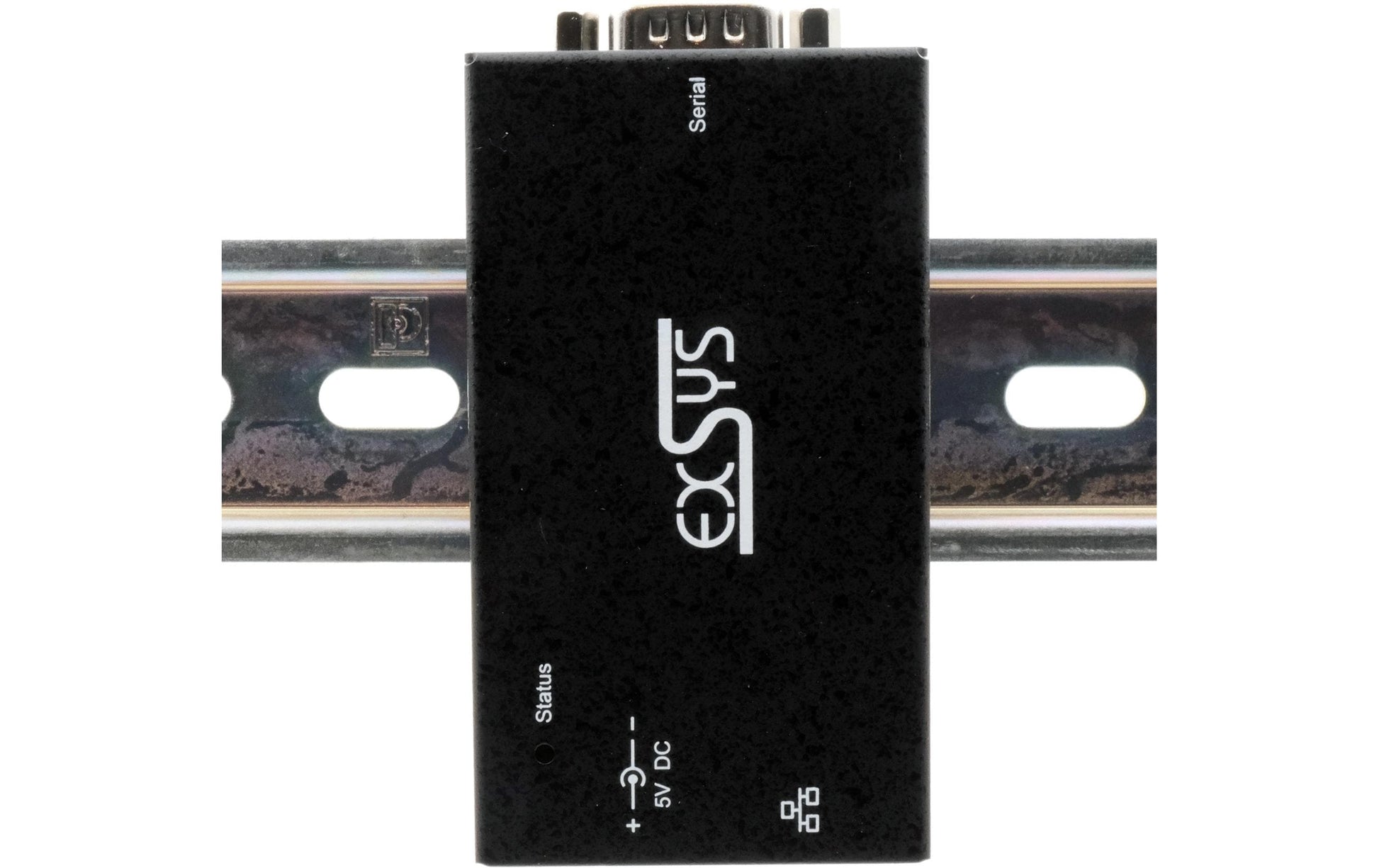 EXSYS EX-6111-2 RS-232 zu Ethernet Gateway – 1× RS-232 (DE-9) zu RJ-45, VCOM (RFC2217) – für serielle Geräte
