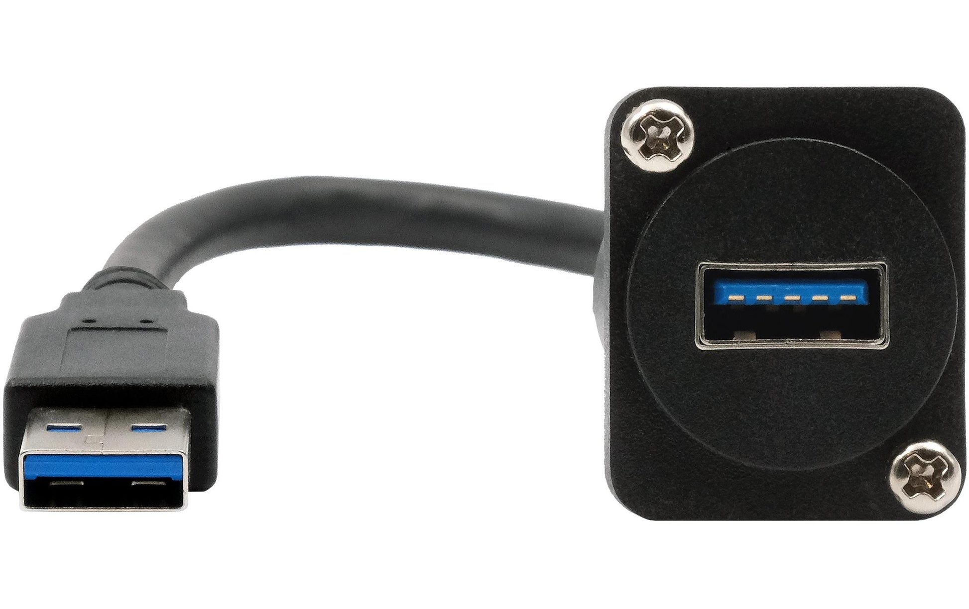 EXSYS USB-Adapter USB-A Buchse auf USB-A Stecker – USB 3.2 Gen 1 (5 Gbit/s) – Schwarz