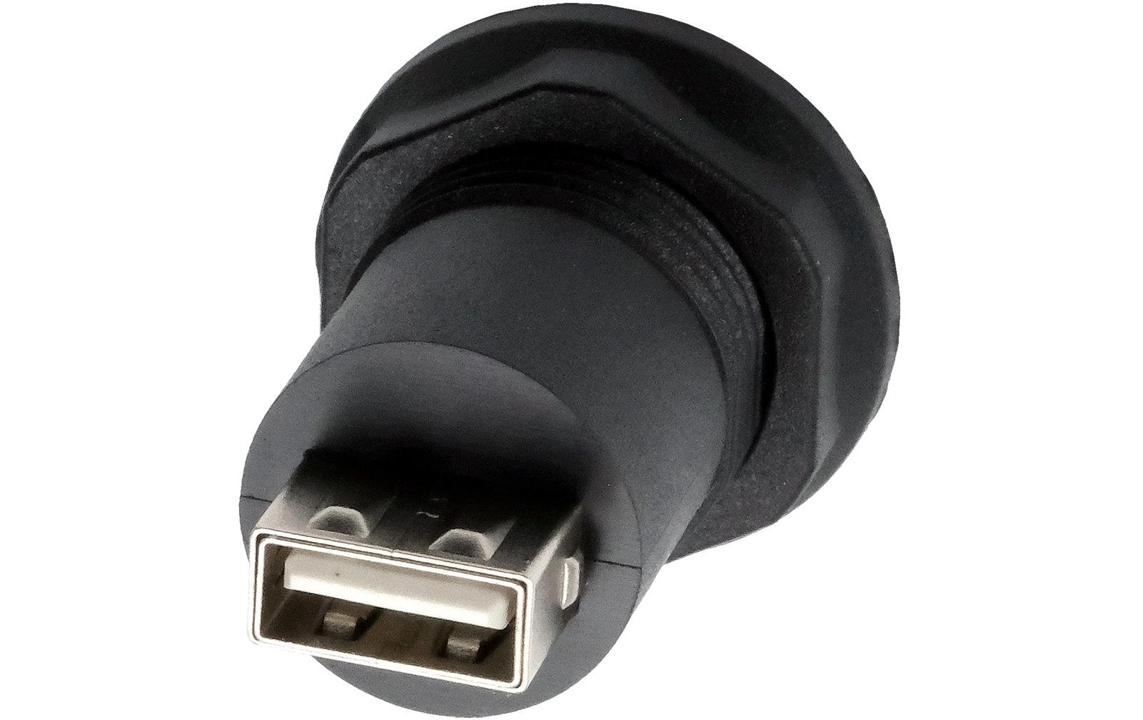 EXSYS USB-Adapter USB-B auf USB-A – USB 2.0 (480 Mbit/s) – Schwarz