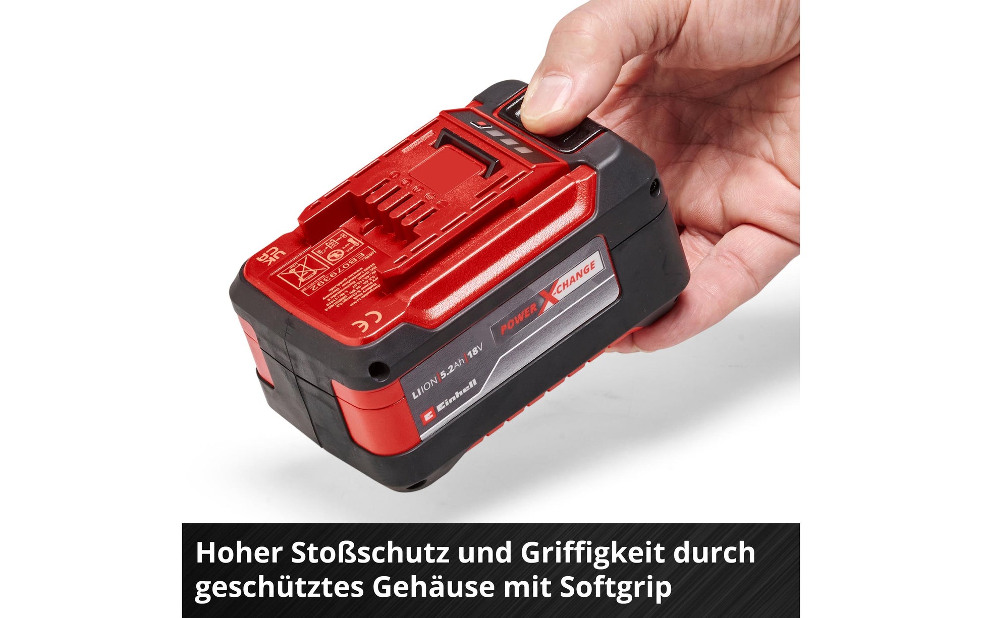 Einhell Power X-Change Akku und Ladegerät 18 V 5,2 Ah (93,6 Wh) – für Einhell Power X-Change