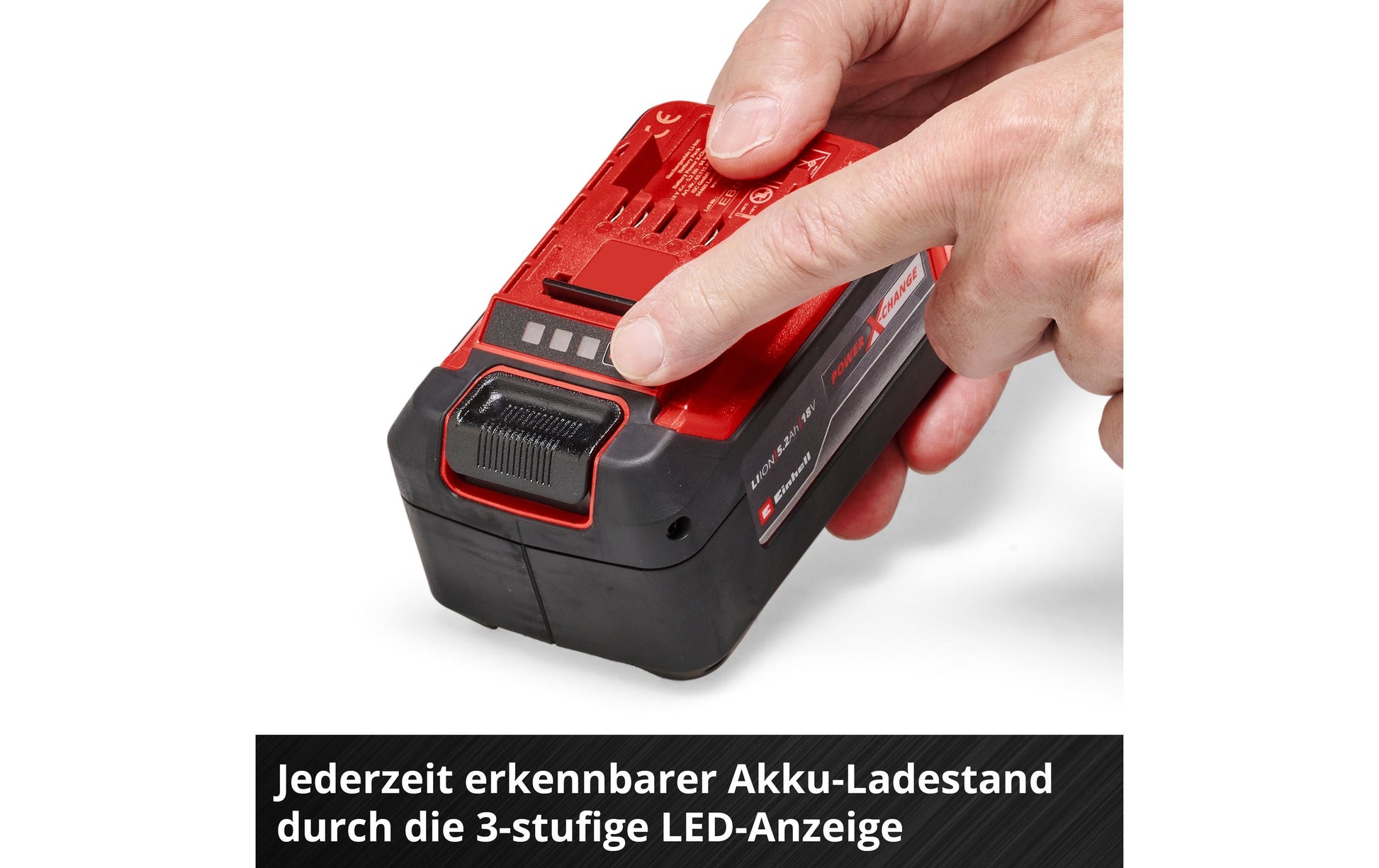 Einhell Power X-Change Akku und Ladegerät 18 V 5,2 Ah (93,6 Wh) – für Einhell Power X-Change