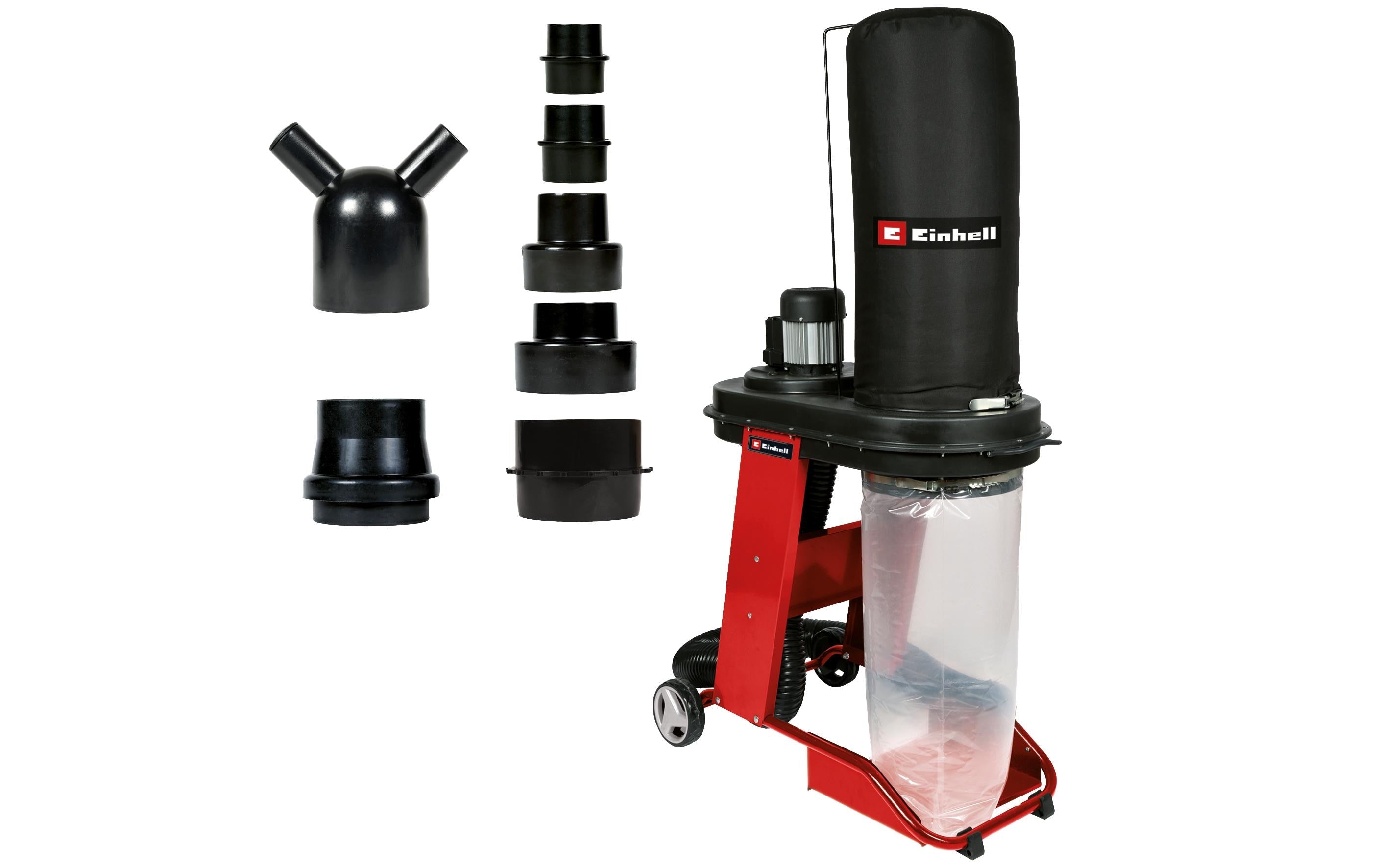 Einhell Absauganlage TE-VE 550/2 A EX CH – 550 W – 65 l – mit Gerätesteckdose