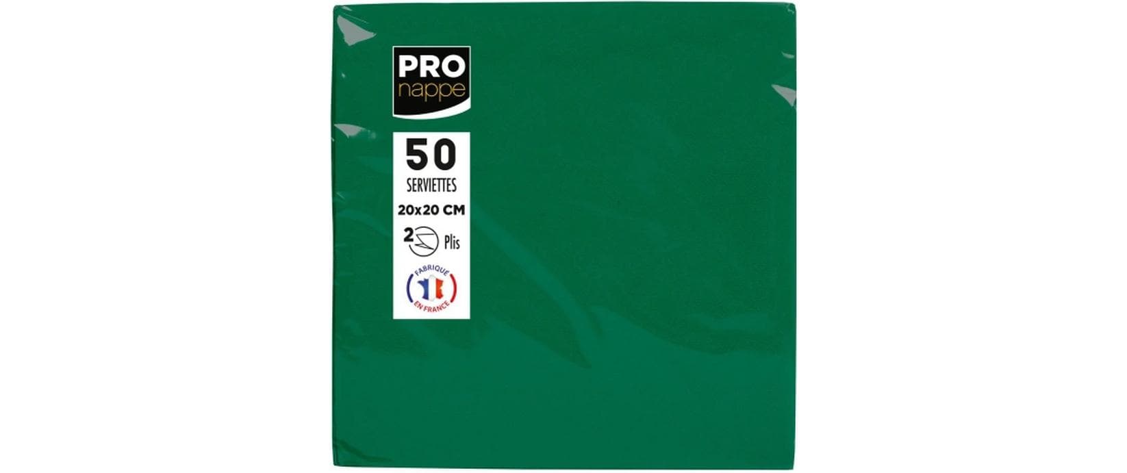 PRONAPPE Cocktail-Servietten – Grün – 20 × 20 cm, 2-lagig – 50 Stück