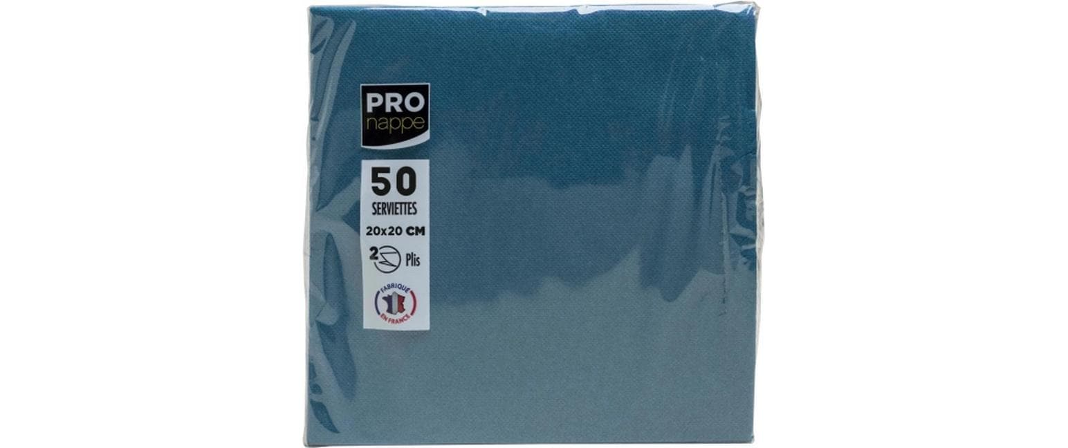 PRONAPPE PRO nappe Servietten blau – 20 × 20 cm, 2-lagig – 50 Stück