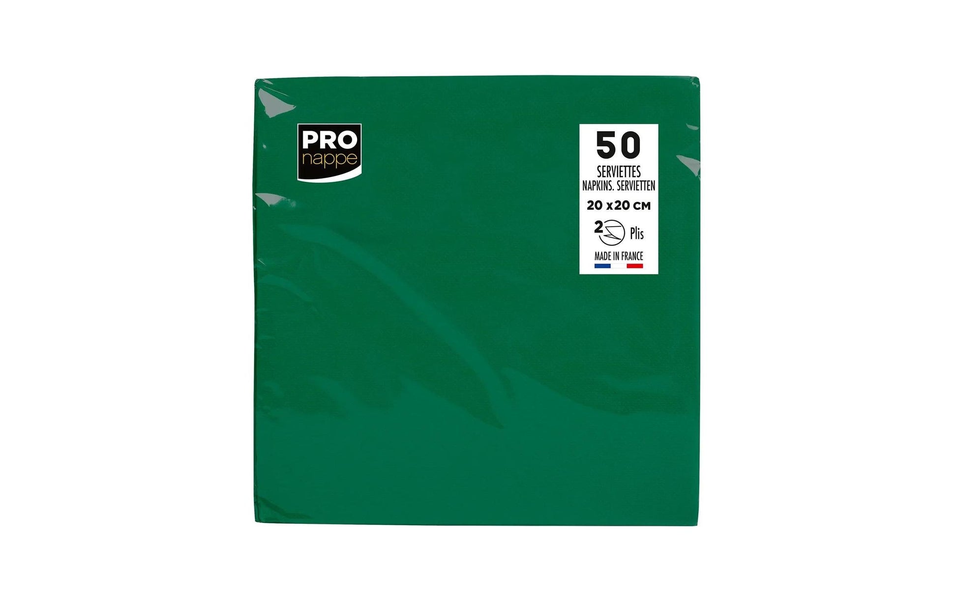 PRONAPPE Cocktail-Servietten – Grün – 20 × 20 cm, 2-lagig – 50 Stück
